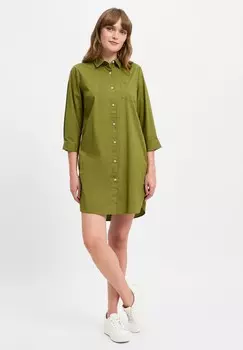 Платье-рубашка Marie Lund, оливковый