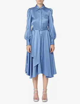 Платье-рубашка макси Desideria LAVI Couture, светло-синий
