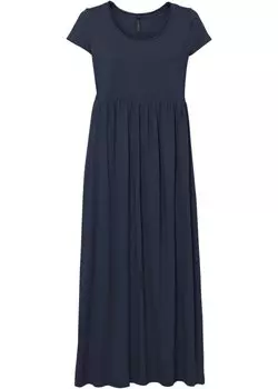 Платье-рубашка макси из натурального хлопка Rainbow, синий