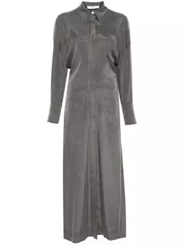 Платье-рубашка макси Tela, серый