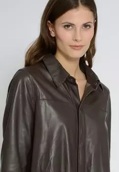 Платье-рубашка Maze, темно-коричневый