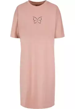 Платье-рубашка Merchcode " Merchcode Women's Ladies Spring — платье с разрезом "бабочка" большого размера " (1 шт.), цвет Duskrose