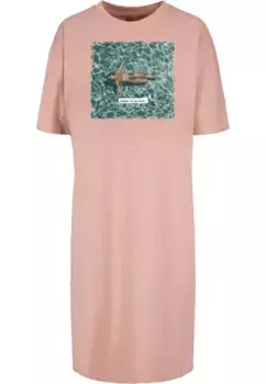 Платье-рубашка Merchcode " Merchcode Women's Ladies Summer - On My Mind Oversized Slit Dress" (1 шт.), цвет Duskrose
