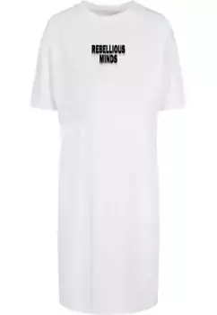 Платье-рубашка Merchcode "Женское женское платье с разрезом Merchcode Rebellious Minds (1 шт.), белый