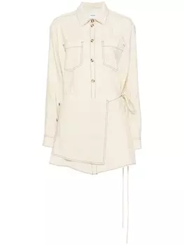 Платье-рубашка Metta Nanushka, бежевый