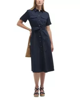 Платье-рубашка миди Ivy Barbour, синий