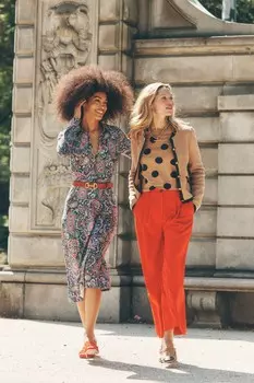 Платье рубашка миди из джерси Laura Boden, синий