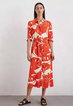 Платье-рубашка MIDI LENGTH STYLE LOOK Marc O'Polo, кремовый
