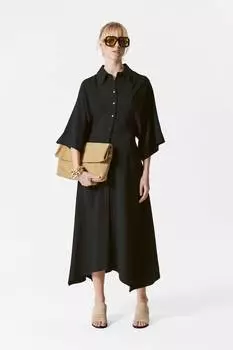 Платье-Рубашка миди & Other Stories, черный