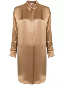 Платье-рубашка миди с цепочкой LOEWE, золотистый