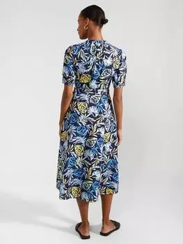 Платье-рубашка миди с принтом merle leaf Hobbs, разноцветный