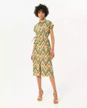 Платье-рубашка миди Surkana, цвет Verde