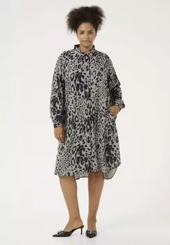 Платье-рубашка MILLE Kaffe Curve, серый