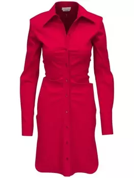 Платье-рубашка мини Alexander McQueen, красный