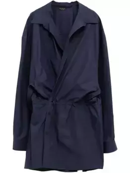 Платье-рубашка мини BALENCIAGA, синий