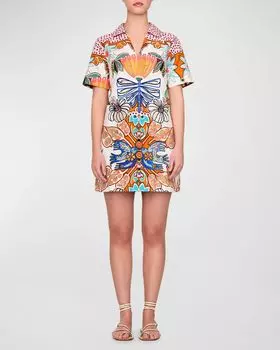 Платье-рубашка мини Dede с цветочным принтом Marie Oliver, цвет Daylight