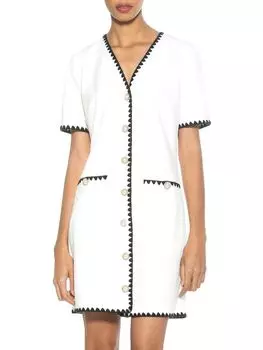 Платье-рубашка мини из крепа Jaiya Alexia Admor, слоновая кость