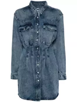 Платье-рубашка мини Liliko ISABEL MARANT, синий