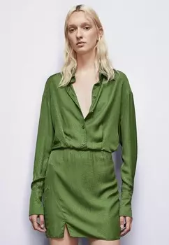 Платье-рубашка MINI Patrizia Pepe, зеленый
