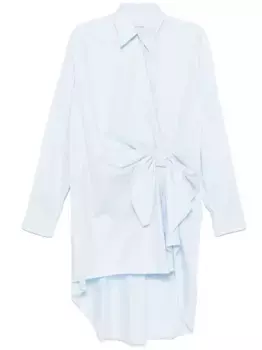 Платье-рубашка мини с узлом Viktor & Rolf, синий