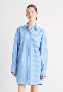 Платье-рубашка MINI SHIRT DRESS Tommy Jeans, синий