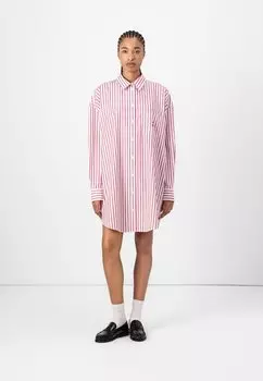 Платье-рубашка MINI SHIRT DRESS Tommy Jeans, розовый