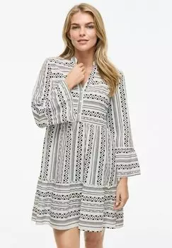 Платье-рубашка MINI VIETNA 3/4-ARM VILA, кремовый