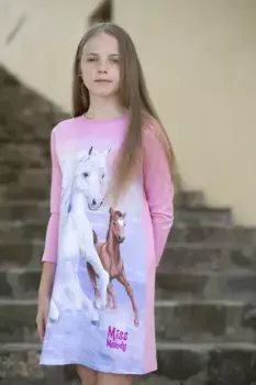 Платье-рубашка Miss Melody, розовый