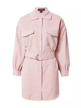 Платье рубашка Misspap Shirt Dress, светло-розовый