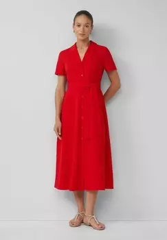 Платье-рубашка MIT BINDEGRTEL s.Oliver BLACK LABEL, красный