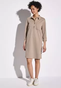 Платье-рубашка MIT KRAGEN Street One, бежевый