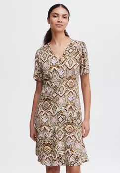 Платье-рубашка Mmjoella Vneck b.young, микс алоэ бохо