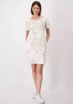 Платье-рубашка Monari с тропическим принтом, бежевый