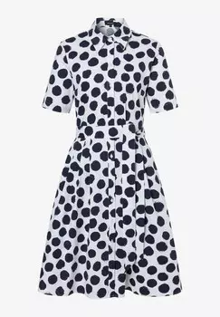 Платье-рубашка MORE & MORE, цвет Blue denim/White