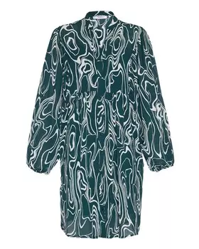 Платье-рубашка MSCH COPENHAGEN, зеленый