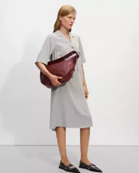 Платье-рубашка на однотонных пуговицах Parfois, светло-серый