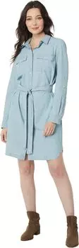 Платье-рубашка на пуговицах спереди Signature Camp L.L.Bean, цвет Chambray
