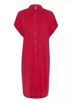 Платье-рубашка на талии ELINA KAFTAN Culture, красный