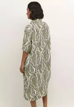 Платье-рубашка на талии ELINO Kaffe, зеленый