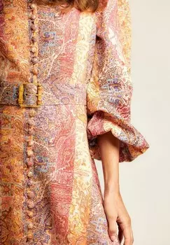 Платье-рубашка на талии ESTAMPADO Alma en Pena, коричневый