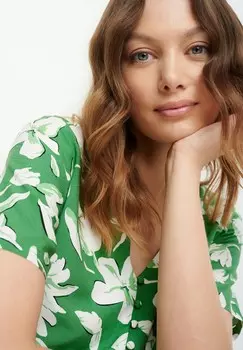 Платье-рубашка на талии Greenpoint, зеленый