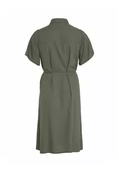 Платье-рубашка на талии KURZRMELIGES VILA, цвет Laurel Wreath