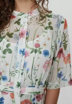 Платье-рубашка на талии NUKYNDALL NEW Nmph, белый