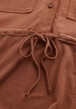 Платье-рубашка на талии UTILITY MIDI, REGULAR FIT Next, коричневый