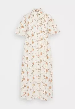 Платье-рубашка на талии YASFIRA MIDI DRESS YAS, белый