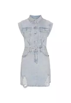 Платье-рубашка NALLY, синий деним
