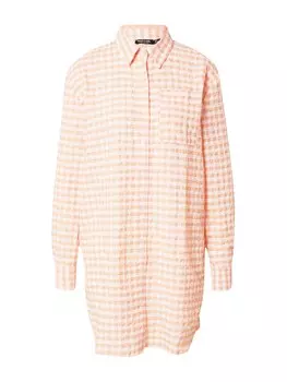 Платье-рубашка Nasty Gal, цвет Apricot/Peach