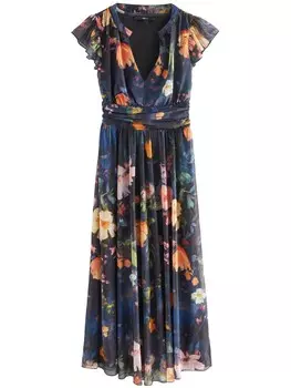 Платье рубашка Next Shirt Dress, темно-синий