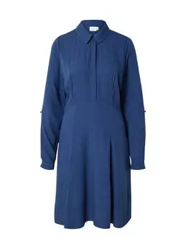 Платье рубашка NMPH Shirt Dress, темно-синий