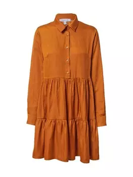 Платье-рубашка NU-IN, оранжевый